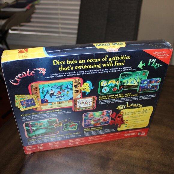 3/$77❤️new sealed 1997 Disney Ariel's Story Studio Big Box PC Game Windows/Mac - Picture 4 of 9